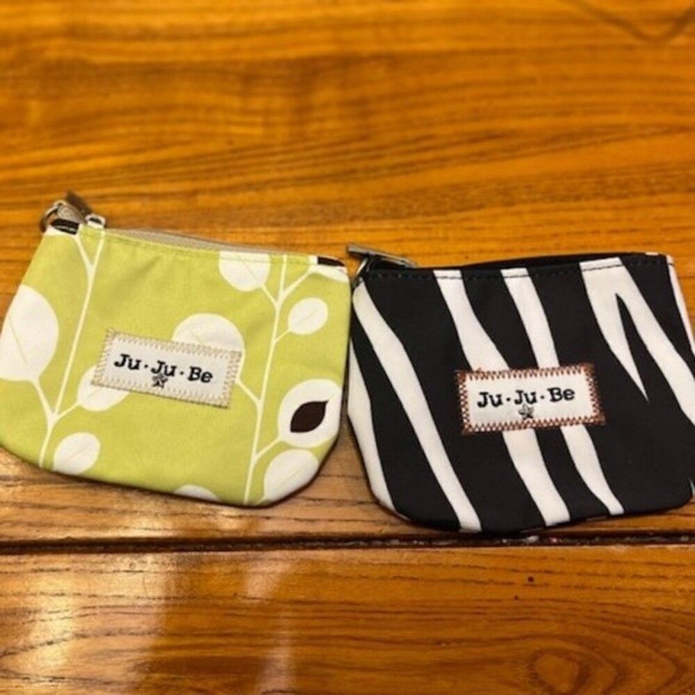 Ju-Ju-Be EXCLUSIVE Coin Purses‎ Set - Morning Vines and Safari Stripes